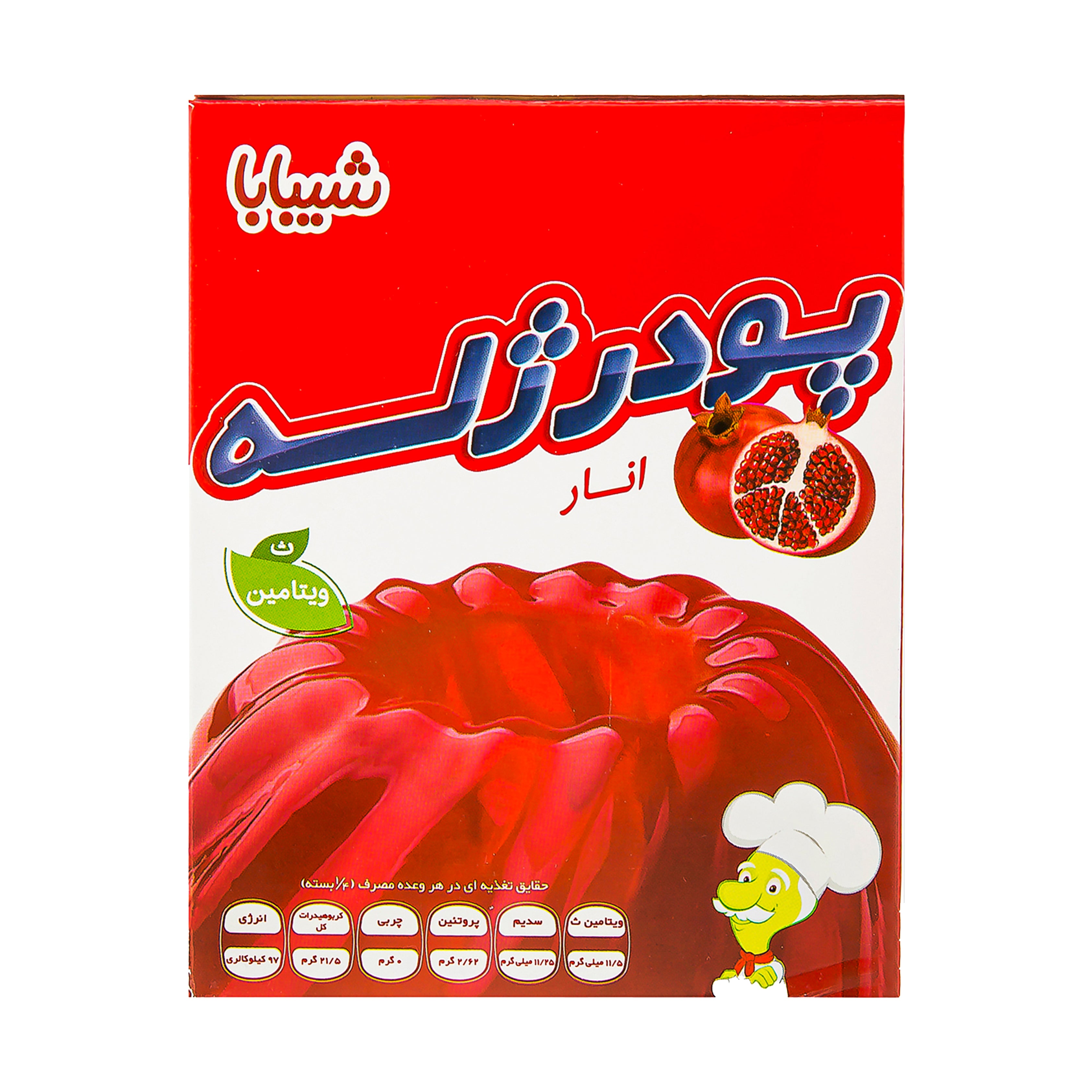 شیبابا | پودر ژله انار (۱۰۰ گرم)